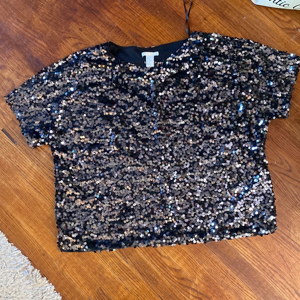 H&M Sequin Shirt